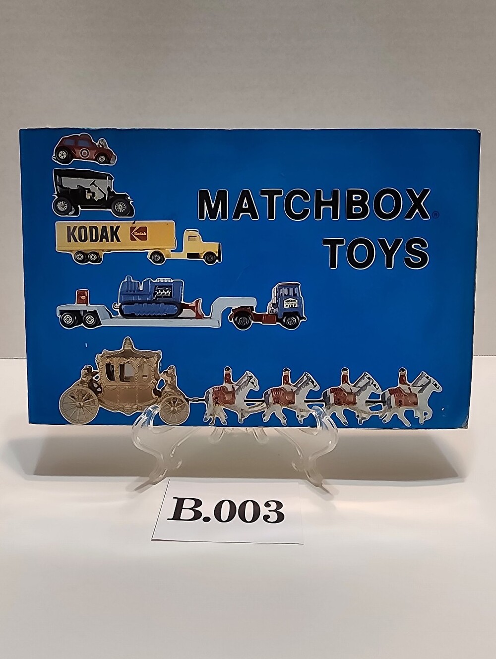 B.003- Matchbox Toys, by Schiffer. Collectors guide book, 1983, paperback, USED